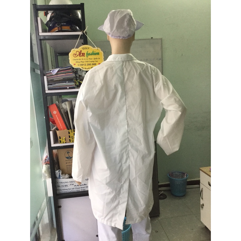 ÁO BLOUSE, ÁO BÁC SĨ KATÊ Ý TÚI VUÔNG XẺ TÀ _ HÌNH CHỤP THẬT