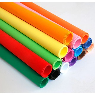 Giấy xốp màu 2mm 50x90cm trang trí