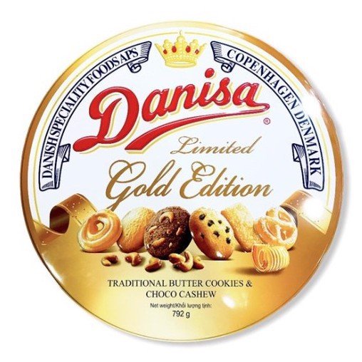 BÁNH QUY DANISA LIMITED GOLD EDITION kèm túi xách