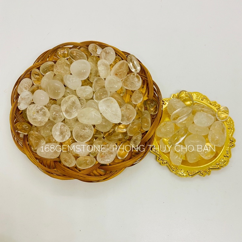 0Viên Đá Mài Bóng Tự Nhiên reiki, Thanh Tẩy ,Trang Trí chậu Cây, Thả Bể Cá