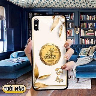 Ốp lưng kính 3D 12 con giáp - iphone Xsmax