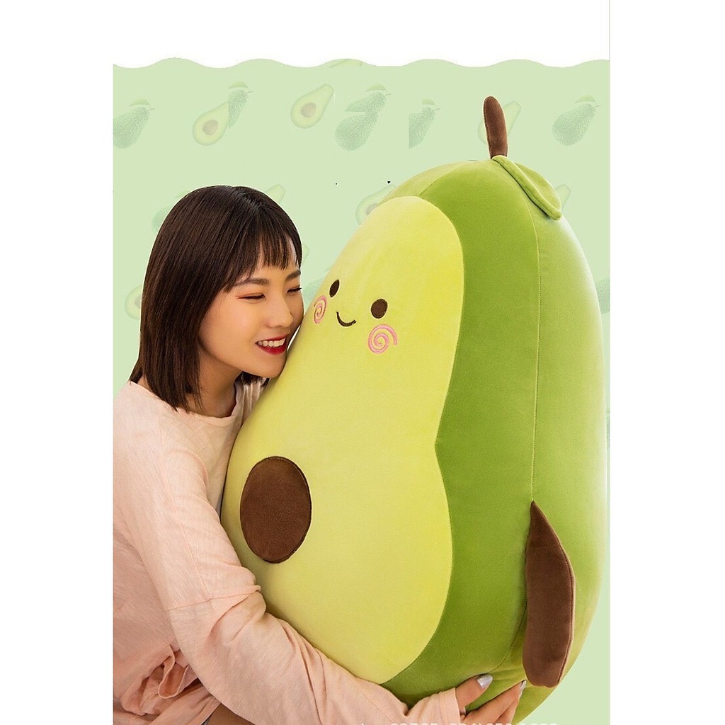 Gấu Bông hoa quả gấu bông quả bơ ngộ nghĩnh đáng yêu cao cấp mềm mịn bơ bông cute quà tặng  ý nghĩa cho bé