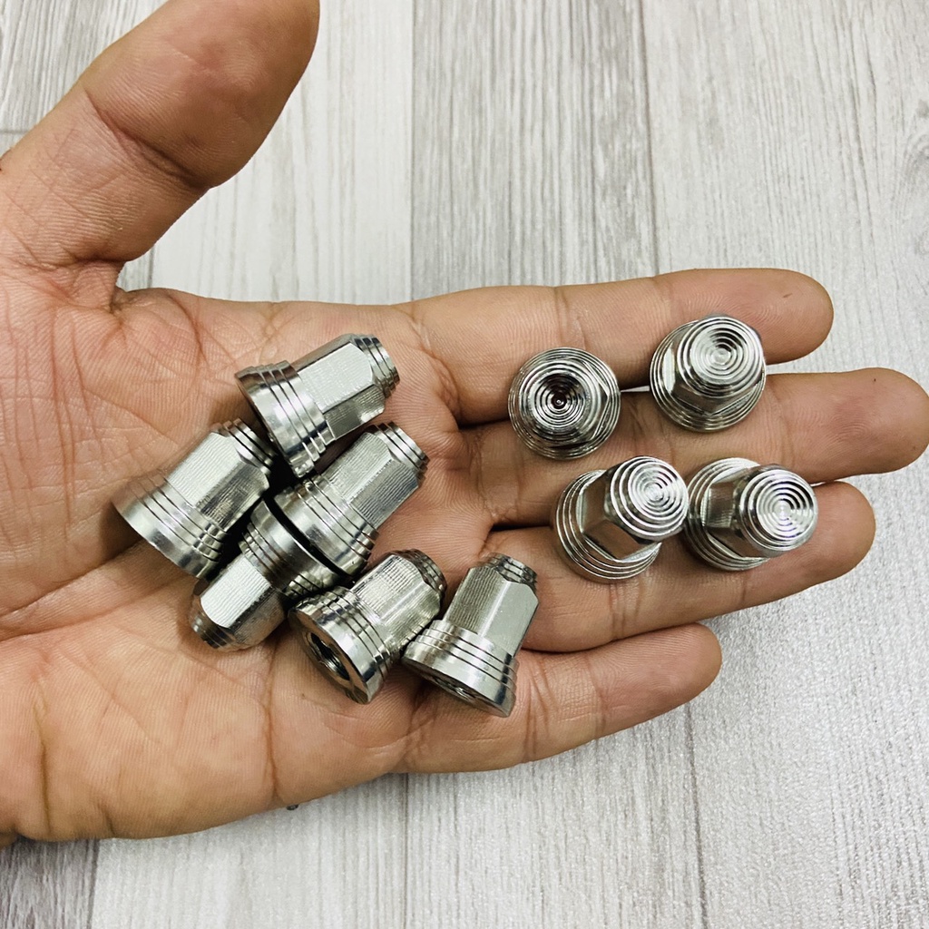 (CHUYÊN ỐC KIỂU XE MÁY) TÁN INOX 304 ĐẦU BÍT 10LY MẪU THÁI VÀNH GẮN CỐT GẤP