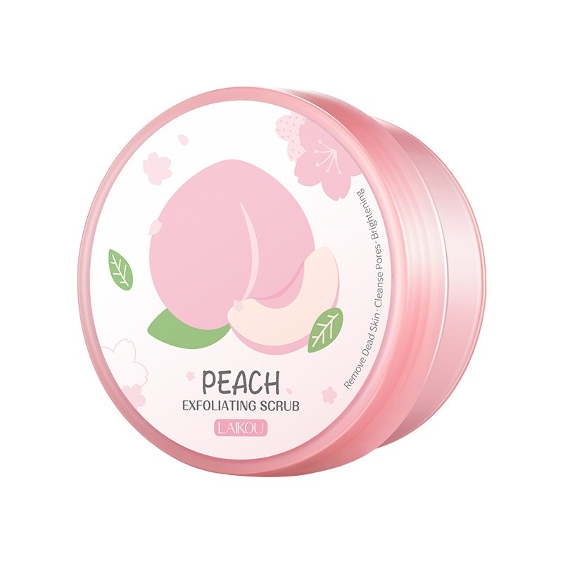 Tẩy da chết đào dành cho mặt Peach Exfoliating Scrub Laikou 90G Sena Beauty | WebRaoVat - webraovat.net.vn