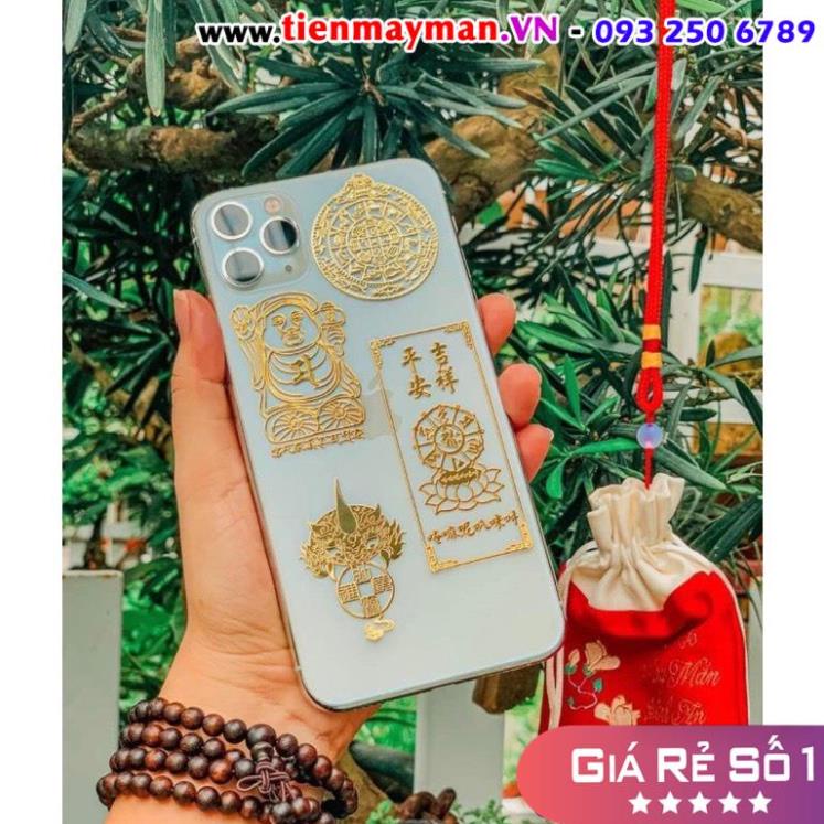 [RƯỚC LỘC] Miếng Dán Điện Thoại Phong Thủy Cải Vận Đẹp Lung Linh Phù Hợp Cho Anh Chị Bán Buôn
