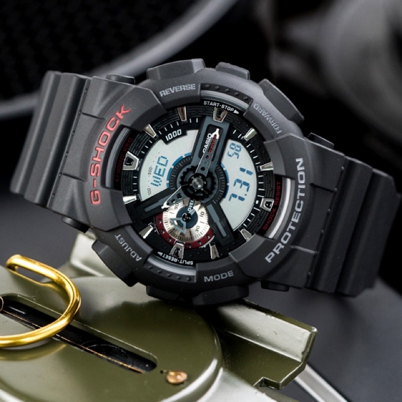 Đồng hồ nam dây nhựa G-SHOCK Casio chính hãng Anh Khuê GA-110-1ADR