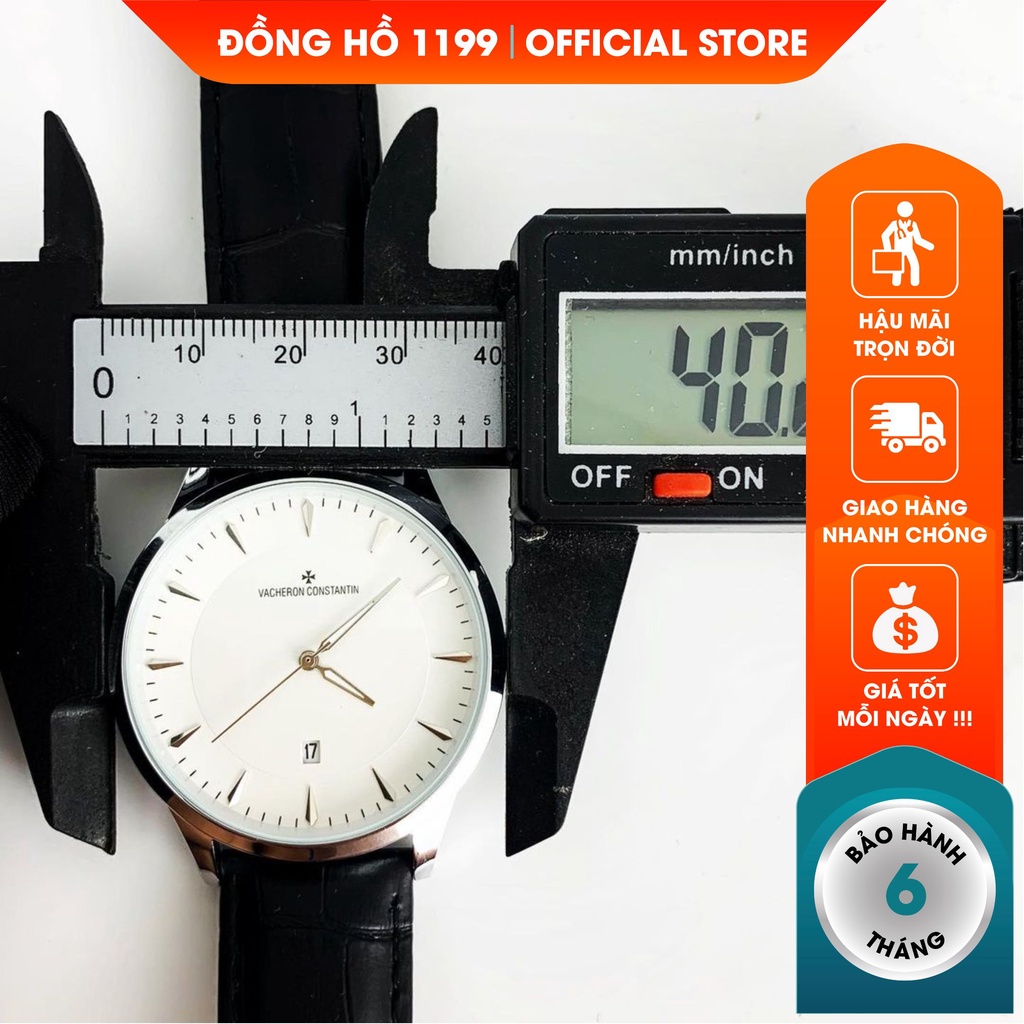 [QUÀ TẶNG]  Đồng hồ nam - Đồng Hồ Nam Dây Da 40mm Fom Size Chuẩn Chống Nước Chống Xước Tốt 9911.HN - 1199 Watches | BigBuy360 - bigbuy360.vn