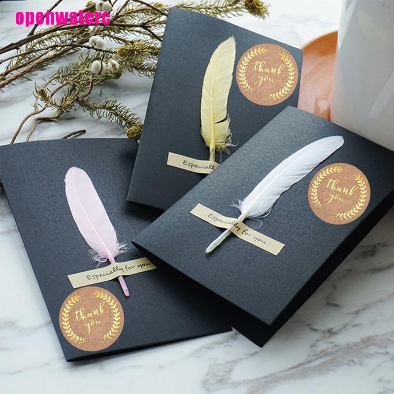 Cuộn 500 Miếng Dán Tròn Thank You for Your Order Trang Trí Đa Ứng Dụng