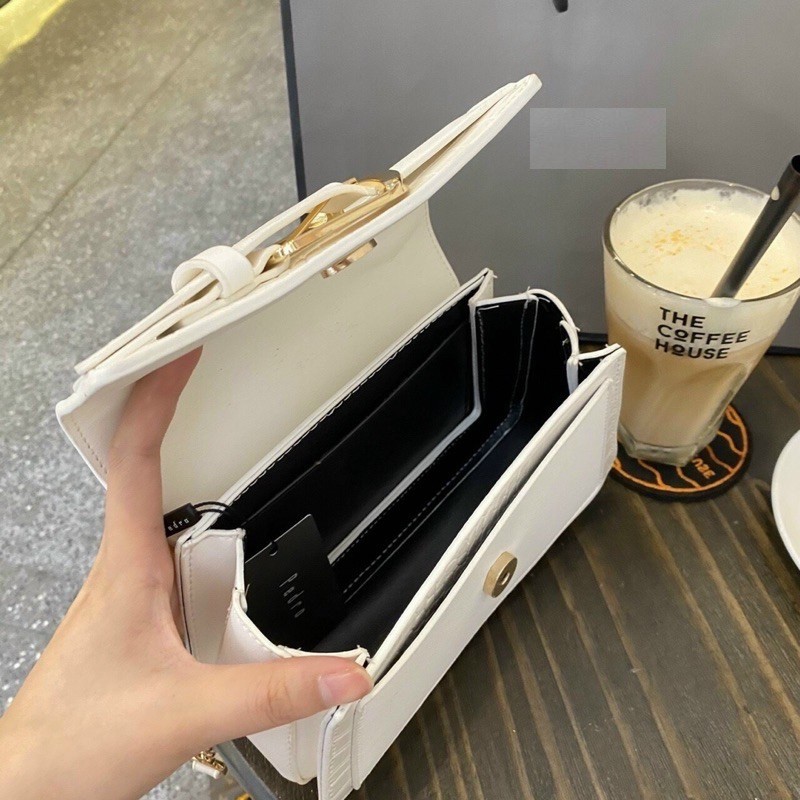 Túi Đeo Chéo Nữ, Túi Đeo Vai Da Sần Khóa Bấm Tiện Dụng Size  21 x 14 x 7 cm Haanhshp - HA125