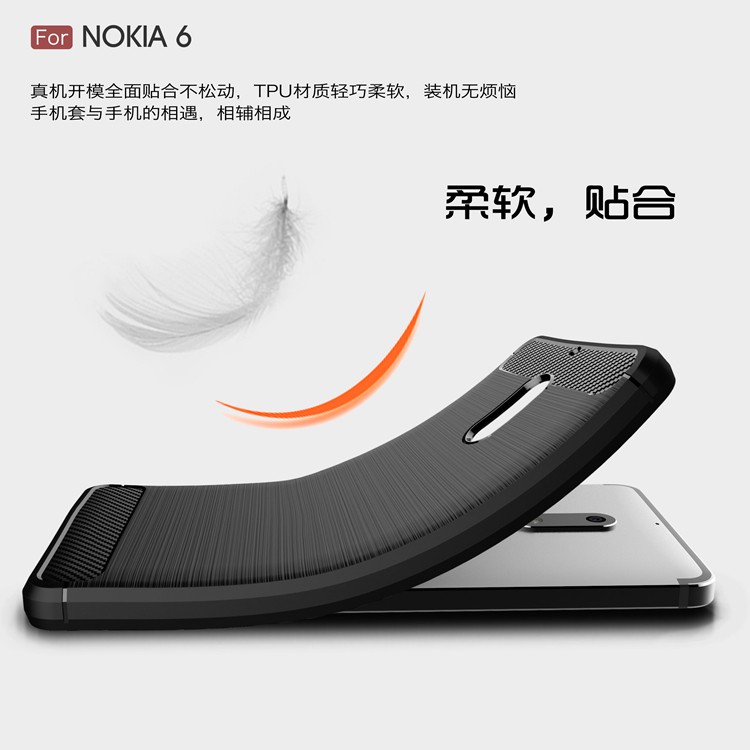 Ốp lưng silicon iPaky Carbon Fit Nokia 3