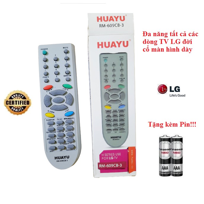 Remote Điều khiển tivi LG đa năng tất cả các đời tivi cổ màn hình dày- Hàng mới loại tốt 100% Tặng kèm Pin