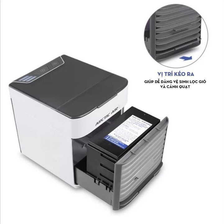 Quạt Đá Điều Hòa Hơi Nước Mini Để Bàn - Quạt tạo ẩm làm mát không khí