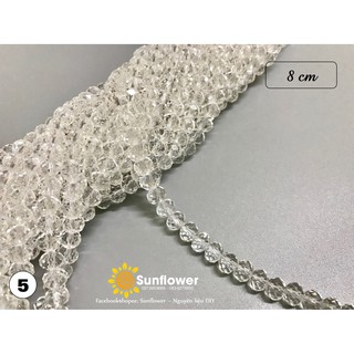 Chuỗi pha lê bánh xe 8cm