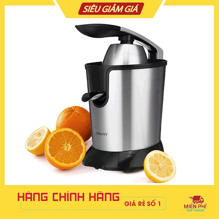 Máy ép cam inox 304 cao cấp, dụng cụ vắt cam SOKANY JE-618D Bảo hành 12 tháng