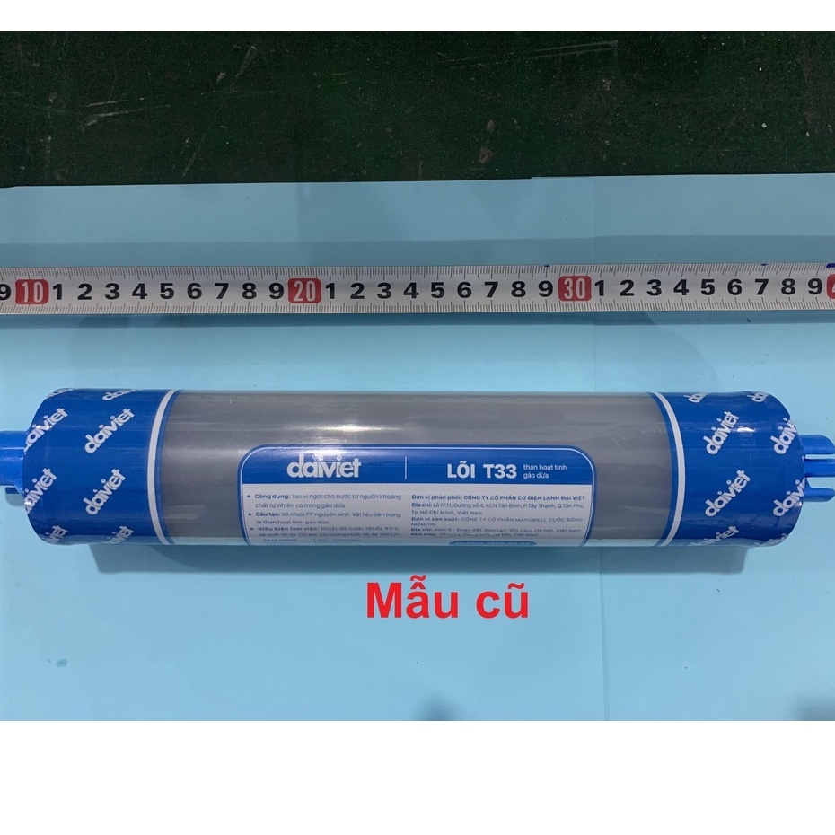 Lõi lọc nước T33 nâng cấp bù khoáng dành cho máy lọc nước RO Đại Việt màu trắng