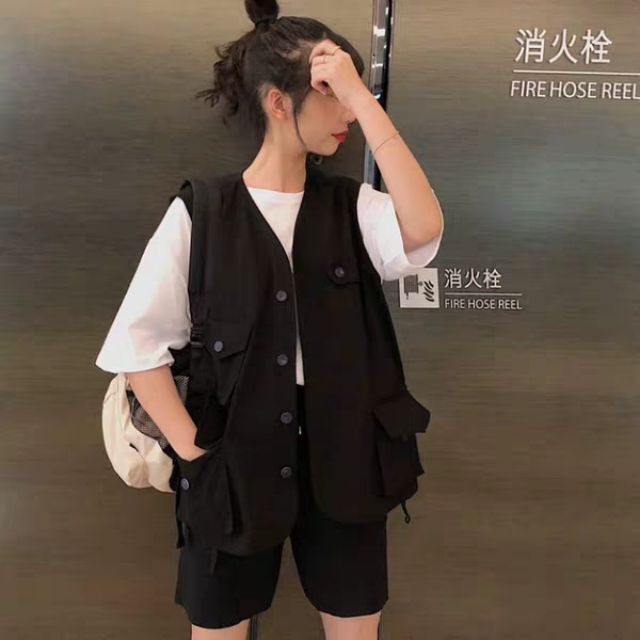 Áo Khoác ghile kaki *có ảnh thật*