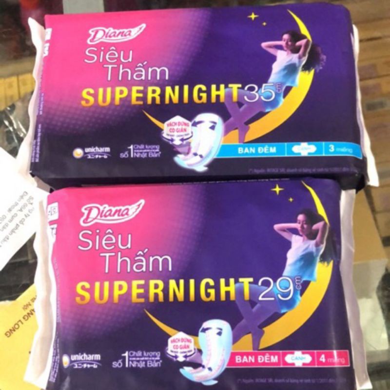 băng vệ sinh Diana super night bạn đêm 35 cm