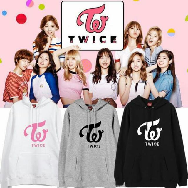 Áo hoodie TWICE in theo yêu cầu