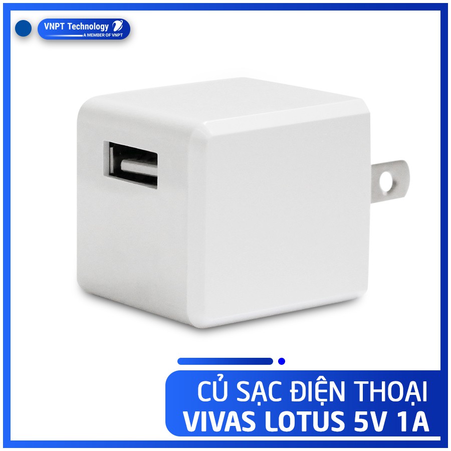 Củ Sạc VIVAS Chính Hãng Cao Cấp - Hỗ Trợ Sạc Nhanh 5V/1A