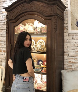 Áo croptop cổ tim Heart Croptop