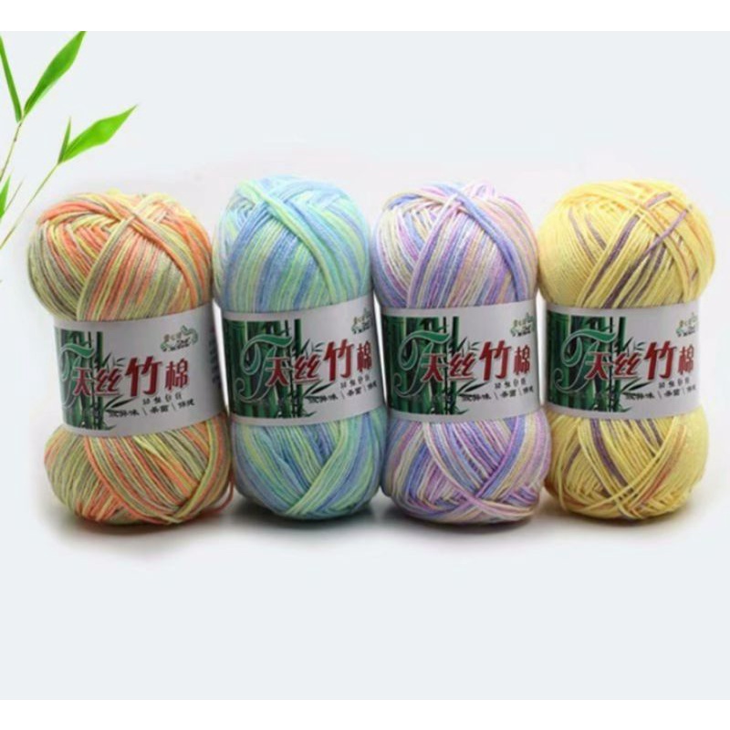 Cuộn len Cotton Bambo Đan Móc Mùa Hè