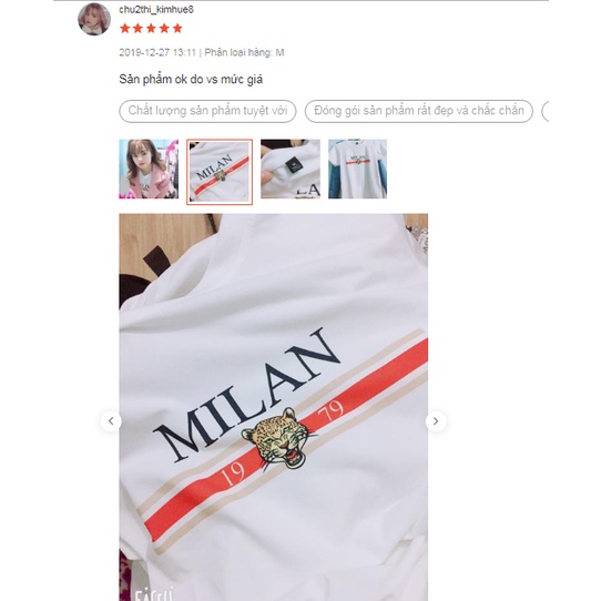 Áo Thun Nữ Tay Lỡ Milano đơn giản