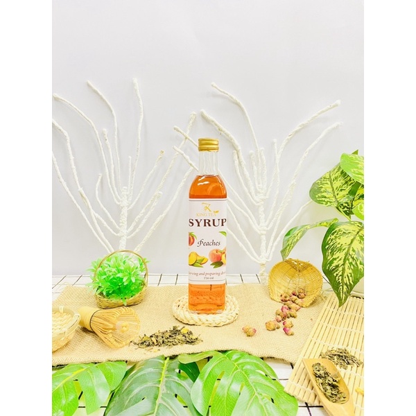 SIRO ĐÀO KING TEA( Sirup Peaches)Chai 520ml