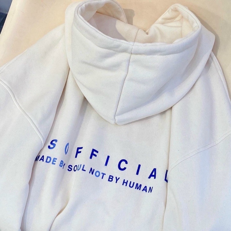 Áo hooodie nỉ cúc bấm, form rộng unisex dành cho nam và nữ dưới 70kg IN “ WZSOFFICAL”