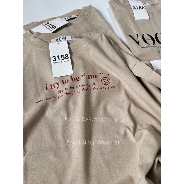 áo thun 3158 ✨ FREESHIP ✨ áo thun chữ i try vintage nam nữ