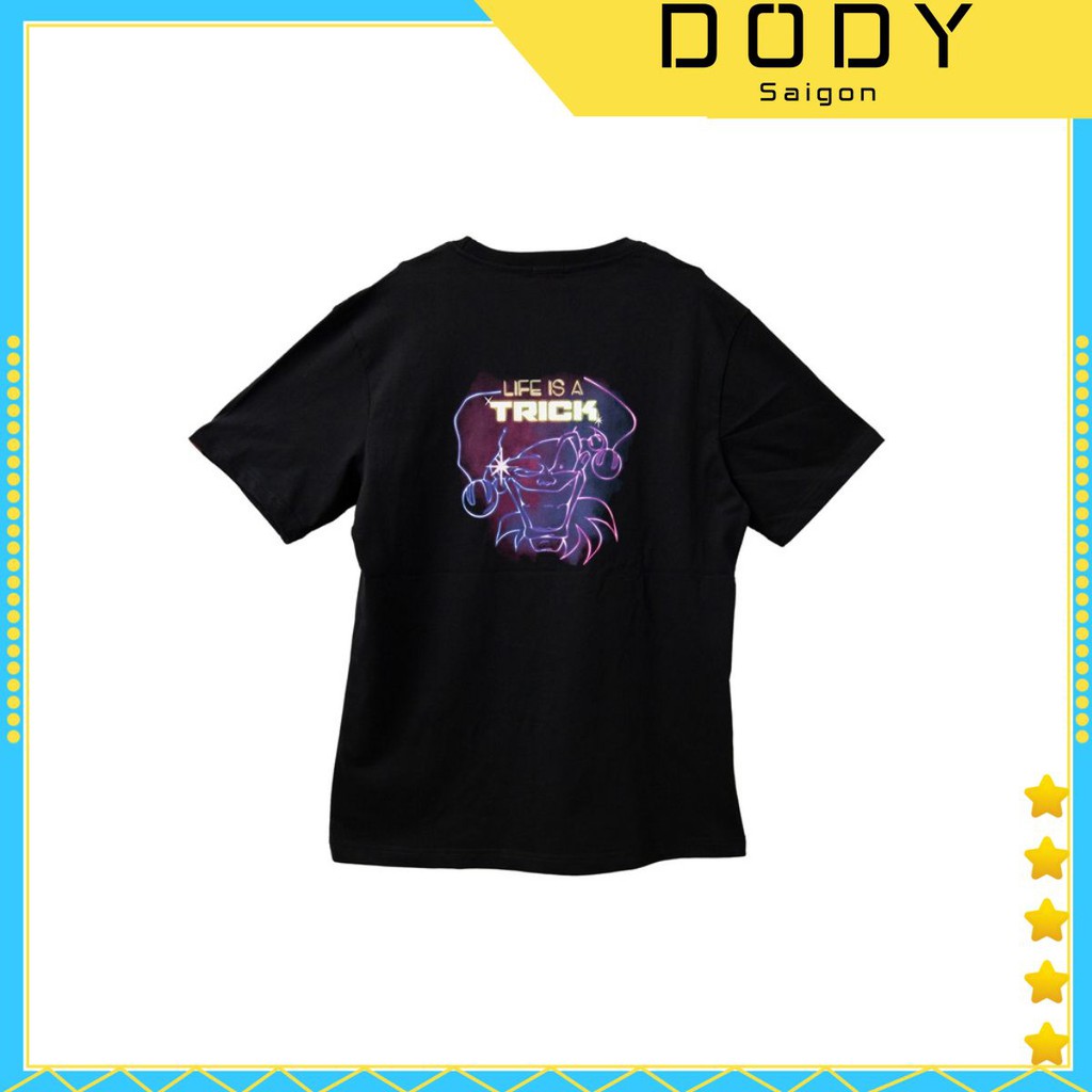 Áo thun nam nữ tay lỡ UNISEX cotton 100% form rộng - LIFE IS A TRICK [DODY Saigon / Áo Thun]