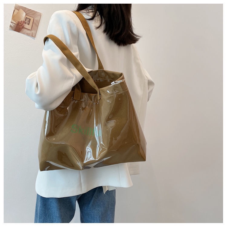 Túi Xách Trong Suốt Chống Thấm Nước Phong Cách Hàn Quốc Dành Cho Nữ