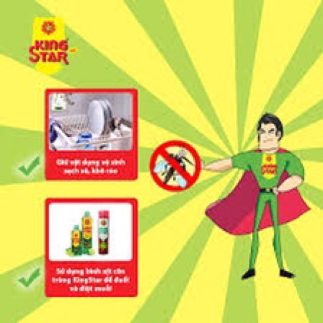 Bình xịt côn trùng King STar chai 600ml