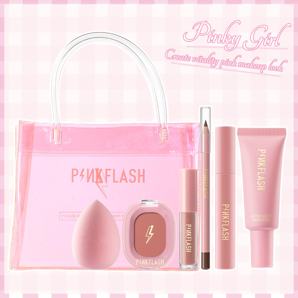 Set 7 món mỹ phẩm PINKFLASH làm đẹp độc đáo cho nữ 140g | BigBuy360 - bigbuy360.vn