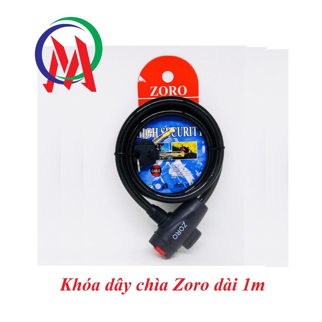 Khóa dây chìa Zoro dài 1m