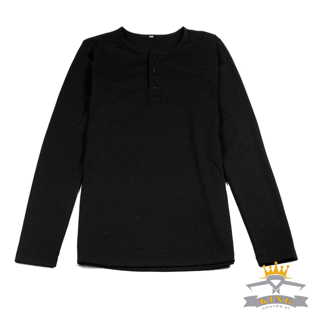 Áo thun nam tay dài KING Dáng body giữ nhiệt (W03)