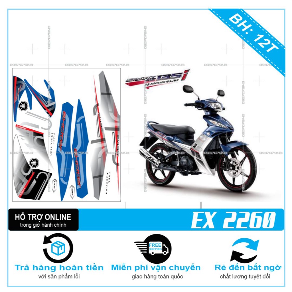 TEM RỜI EX 2010 SPARK THÁI 2260 -- SHIN DECAL 2
