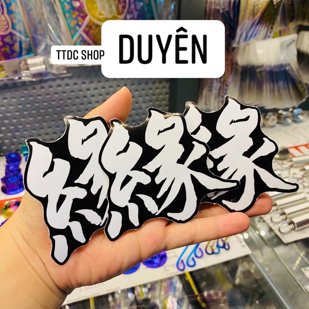 STICKER DECAL TEM LẺ