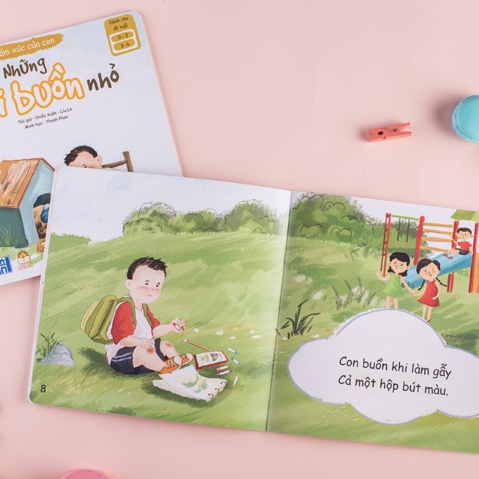 Bộ sách Cảm Xúc Của Con 4 cuốn - Sách Đọc to cho bé 0-6 tuổi
