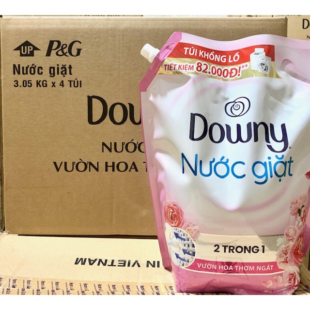 Nước giặt Downy túi 3,05kg Vườn hoa thơm ngát/ Biển xanh tươi mát/ Khử Mùi Ẩm Mốc