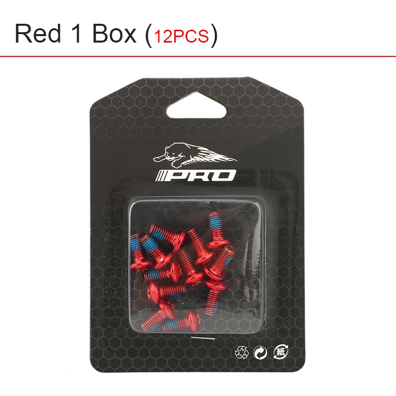 Set 12 Vít Cố Định Đĩa Phanh Xe Đạp Bằng Hợp Kim T25 Màu Sắc