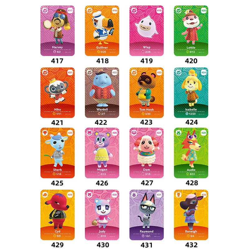 Thẻ bài Animal Crossing Amiibo Series 5 For Nintendo Switch Raymond Shino Sasha Audie Celeste ione Dom Judy Ace Sherb Flick Niko Daisy Mae | BigBuy360 - bigbuy360.vn