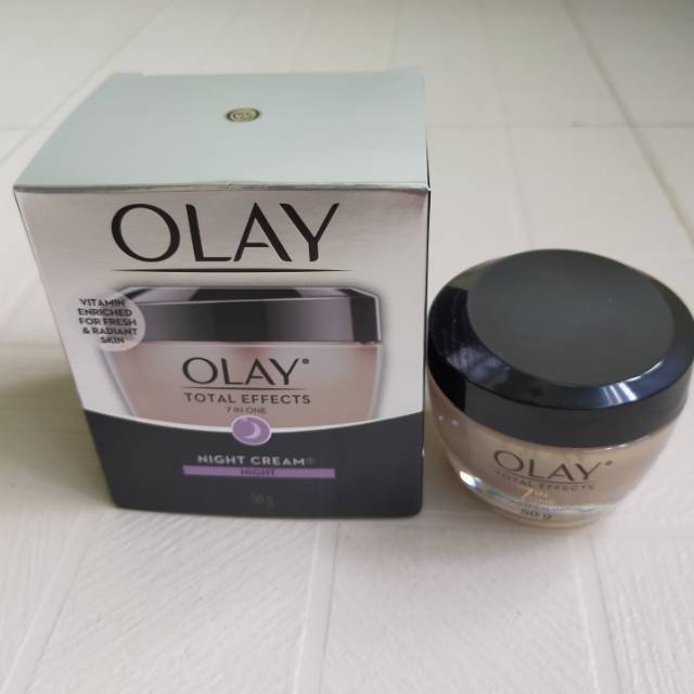 (Hàng Mới Về) Kem Dưỡng Da Ban Đêm Olay Total Effects Chống Lão Hóa 7 In One Night Cream 50 Gr