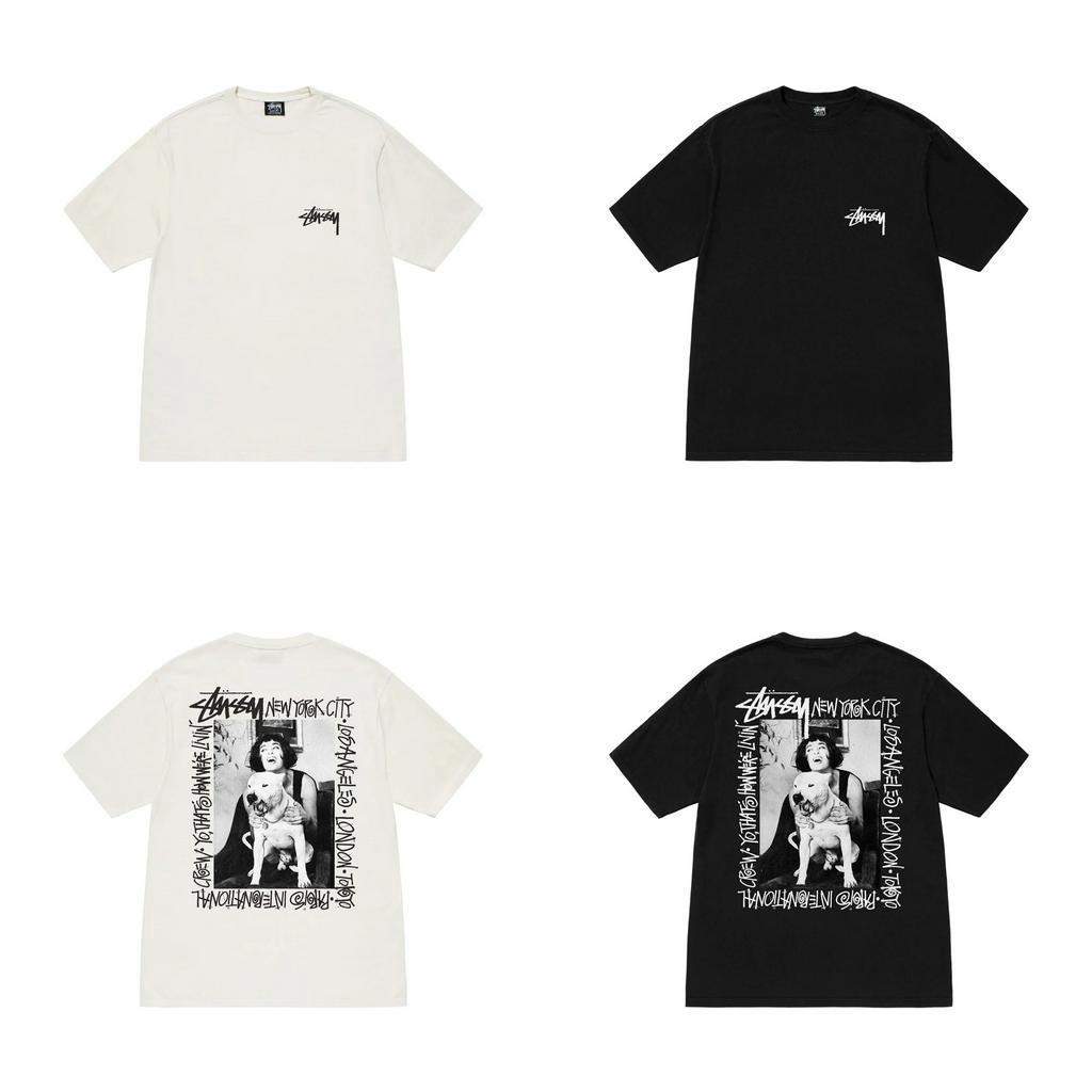 Áo Thun Stussy How Livin Cô Chủ Ôm Chú Chó Siêu Xinh Đẹp Quá 100% CÓ SẴN