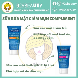 Sữa rửa mặt Compliment No Problem dạng gel ngừa mụn