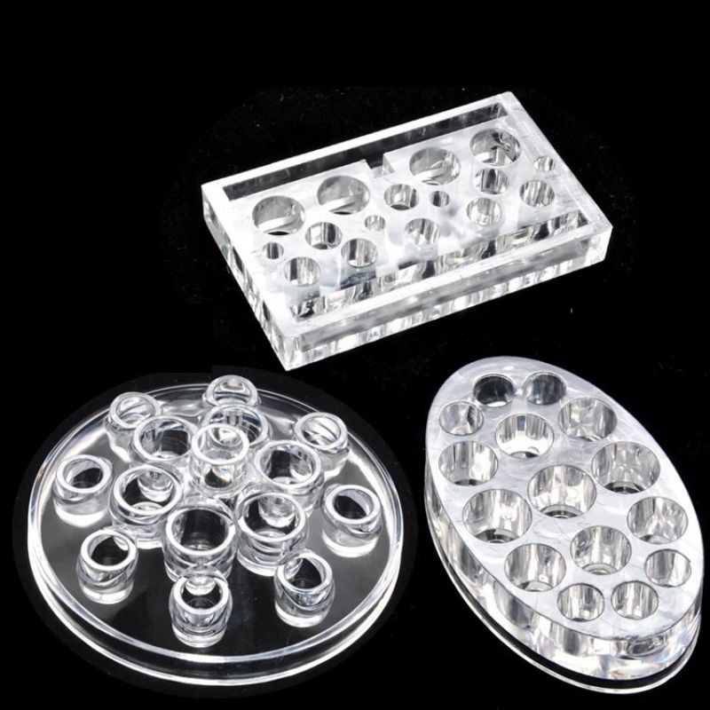 Đế đựng chum mực phun xăm Silicon Meka Sắt đủ kiểu dáng, Để máy xăm