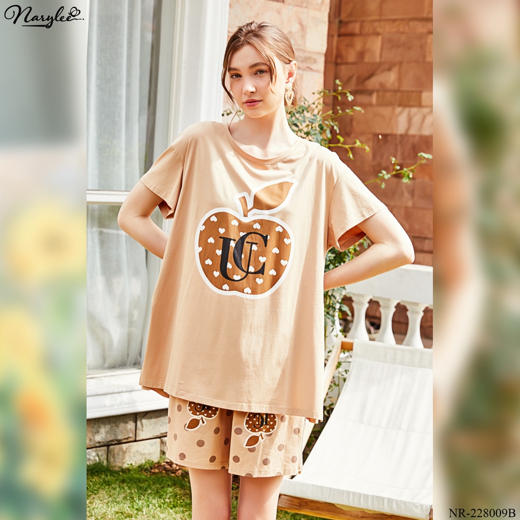 Đồ bộ mặc nhà nữ cao cấp Narylee áo cộc quần đùi chất cotton nhập khẩu mềm mịn chống tia UV kháng khuẩn mã NR - 228009