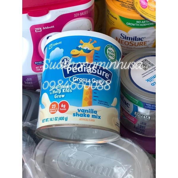 Sữa pediasure Mỹ giúp tăng chiều cao tốt 400g
