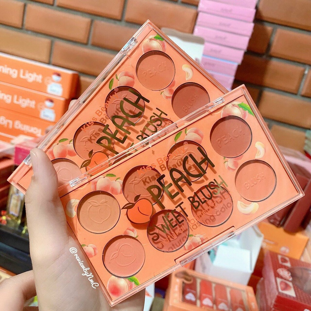 🌸Bảng má hồng 8 ô Peach Sweet Blush