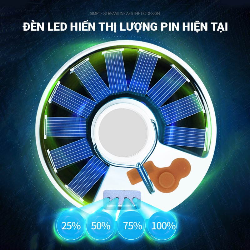 Bóng đèn LED sạc pin T105 công suất 40W, chất liệu nhựa PC, độ sáng cao, remote điều khiển từ xa, năng lượng mặt trời