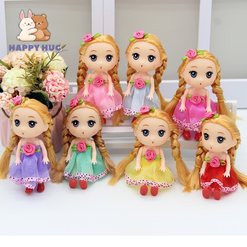 Đồ chơi trẻ em móc khóa búp bê em bé cho bé gái size 12cm - Happy Hug